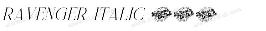 RAVENGER Italic字体转换 RAVENGER Italic字体转换